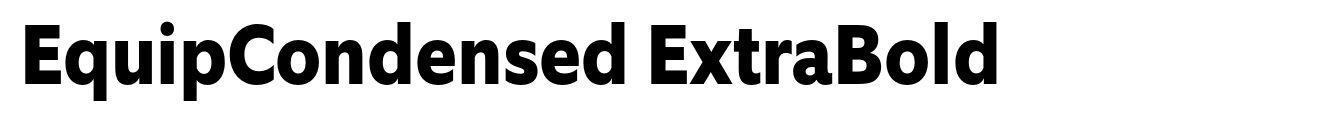 EquipCondensed ExtraBold